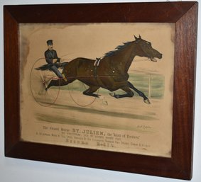 FRAMED CURRIER & IVES LITHOGRAPH