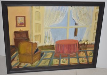 M. CUTLER OIL ON CANVAS PAINTING