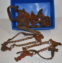 SET (6) VINTAGE TIRE CHAINS