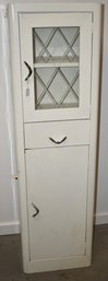 VINTAGE PAINTED METAL WALL CABINET
