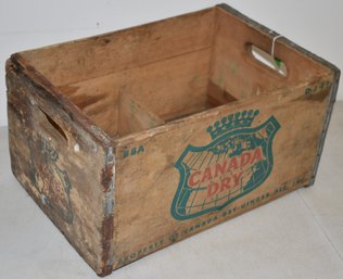 WOODEN CANADA DRY ADV. CRATE