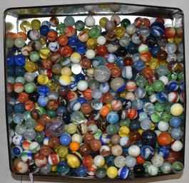 LARGE LOT VINTAGE MARBLES