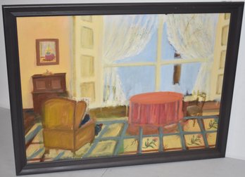 M. CUTLER OIL ON CANVAS PAINTING