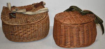 (2) REED FISHING CREELS