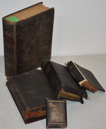 LOT (5) BIBLES & PRAYER BOOKS