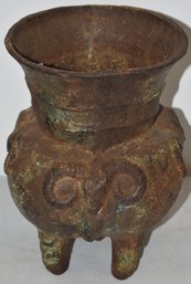 EARLY 10 1/4' CAST IRON VASE