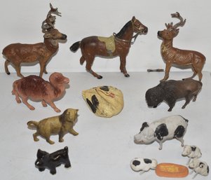 LOT VINTAGE ANIMAL FIGURES