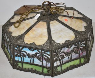 MULT - COLORED HANGING GLASS LIGHT