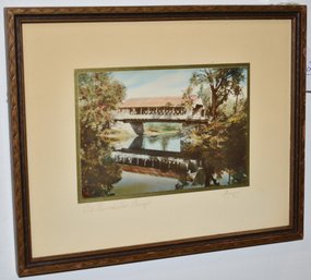 SAWYER PRINT OLD WINCHESTER BRIDGE