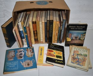 (28) VOLUMES ON DECORATIVE ARTS, COOKING & ANTIQUES