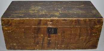 19TH CENT N.E. GRAIN PAINTED BOX