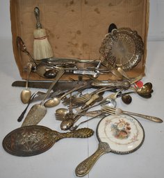 MISC. LOT SILVERPLATED FLATWARE & OTHER