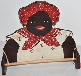 VINTAGE AMERICANA PAPER TOWEL RACK