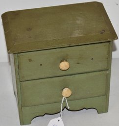 VINTAGE PAINTED PINE DOLLS CHEST
