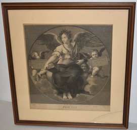 EARLY POESIS STEEL ENGRAVING