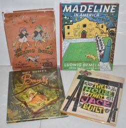 (4) CHILDRENS BOOKS W/ DUST JACKETS