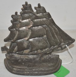 VINTAGE SAILING SHIP DOORSTOP
