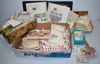 LOT U.S. & FOREIGN STAMPS - POSTAL HISTORY