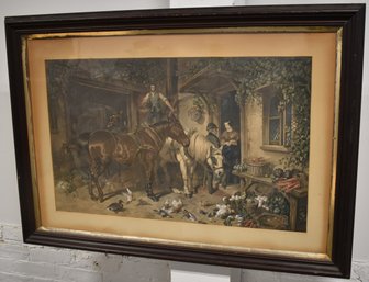 19TH CENT COLORED LITHOGRAPH