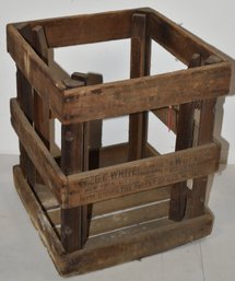 VINTAGE WOODEN SPRING WATER CRATE