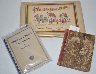 (3) VOLS ON SONGS & SONNETS