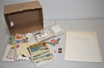 LOT MISC U.S. STAMPS & FOREIGN ENVELOPES