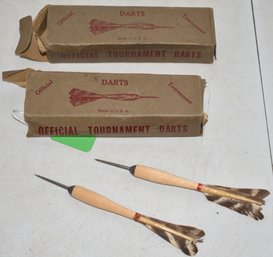 (2) BOXES VINTAGE TOURNEMENT DARTS W/ BOXES