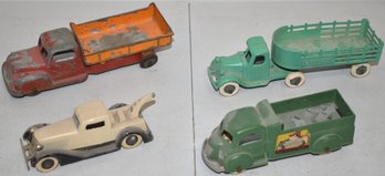 (4) VINTAGE TOOTSIETOY TRUCKS