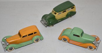 (3 )VINTAGE TOOTSIETOY AUTOMOBILES