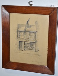 EARLY 20TH CENT CHARCOAL DRAWING