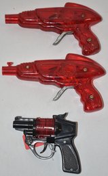 (3) VINTAGE TOY PLASTIC GUNS