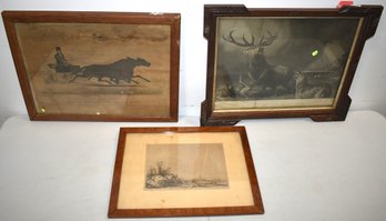 LOT (3) MISC. ARTWORKS