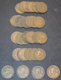 (35) MISC CANADIAN LARGE CENTS