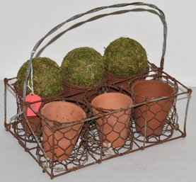 WIRE CARRYING BASKET W/ 6 SECTIONS
