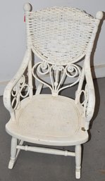 VINTAGE CHILDS WICKER ROCKER