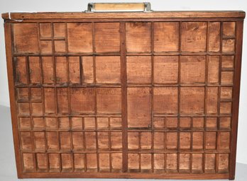 SM WOODEN TYPE SET TRAY