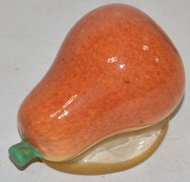 ART GLASS PEAR PAPERWEIGHT