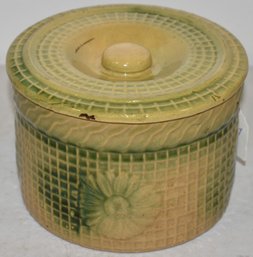 YELLOWARE - STONEWARE BUTTER CROCK