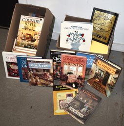 (2) BOXES COUNTRY HOME TYPE BOOKS