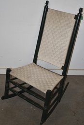 VITNAGE PAINTED PORCH ROCKER W/ WOVEN SEAT