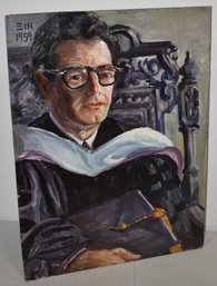 OIL PAINTING OF SCHOLAR