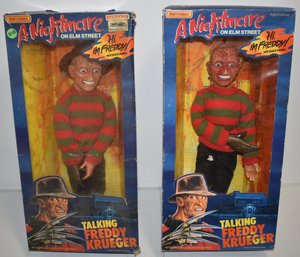 (2) VINTAGE TALKING FREDDY KRUEGER