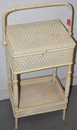 HEYWARD WAKEFIELD WICKER SEWING STAND