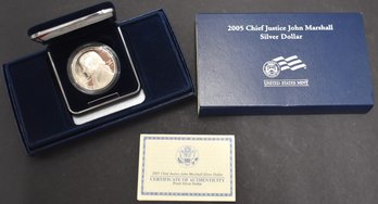 2005 - P JOHN MARSHALL SILVER PROOF 1 DOLLAR COIN
