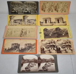 LOT (9) STEREOPTICAN VIEW CARDS
