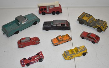 LOT (9) VINTAGE TOY VEHICLES