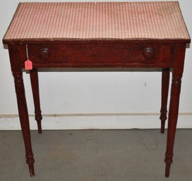 19TH CENT PINE 1 DRAWER STAND