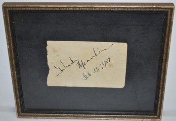 YEHUDI MENUHIN AUTOGRAPH