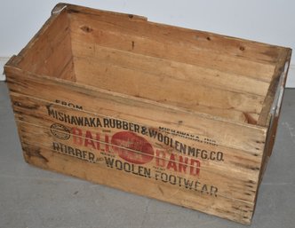 VINTAGE WOODEN ADVERTISING CRATE