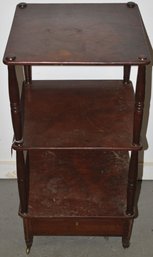 19TH CENT ENGLISH MAHOGANY DUMBWAITER